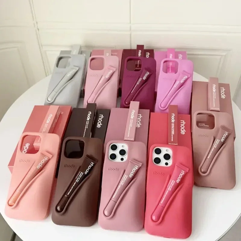 Luxury Rhode Lipstick Holder Silicone Case.