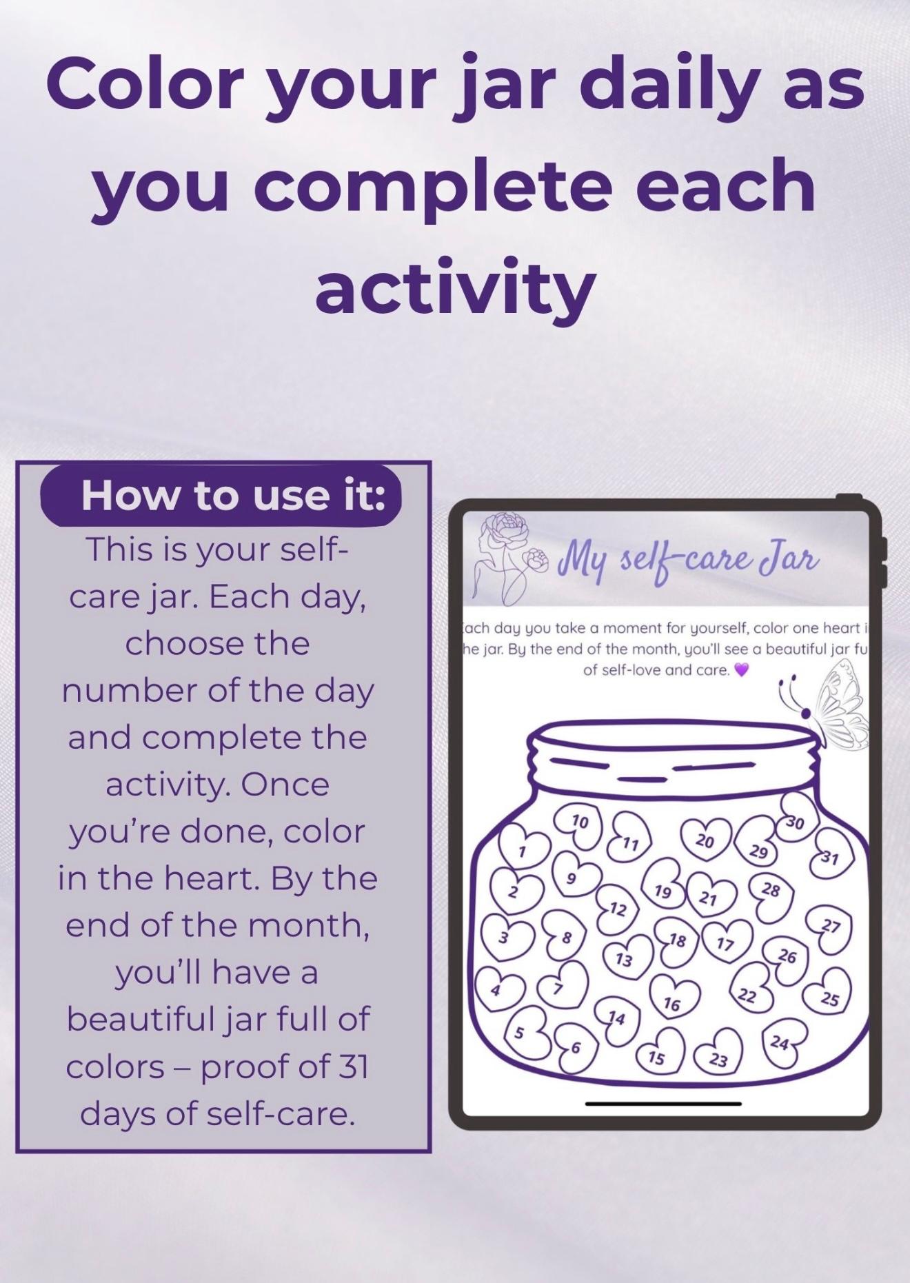 The Self Care Jar – Little Acts of Kindness for Your Mind 🌷