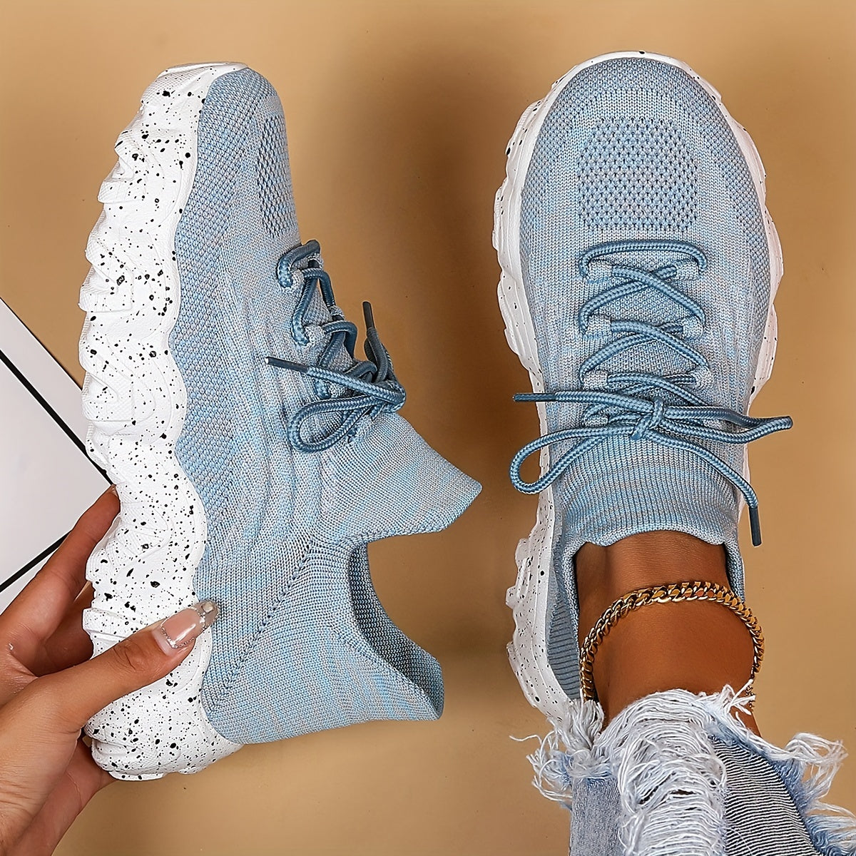 Women's Leisure Knit Sneakers,